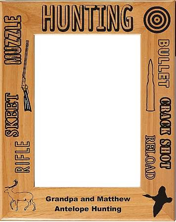 Hunting Picture Frame, Personalized - 3 Sizes