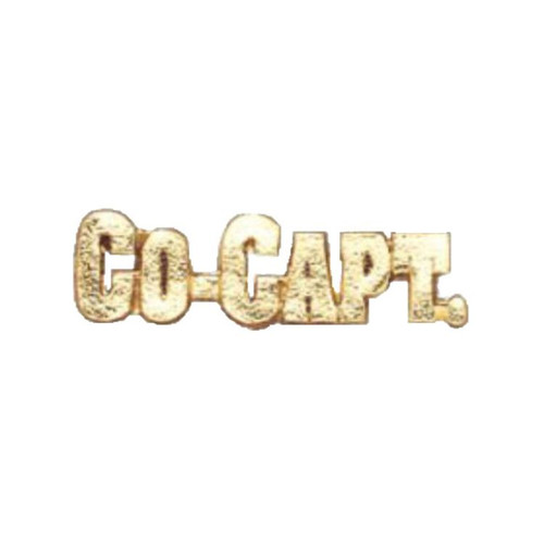 CO.CAPT. Lapel Pin | Letter Jacket Chenille Pin - Co-Captain