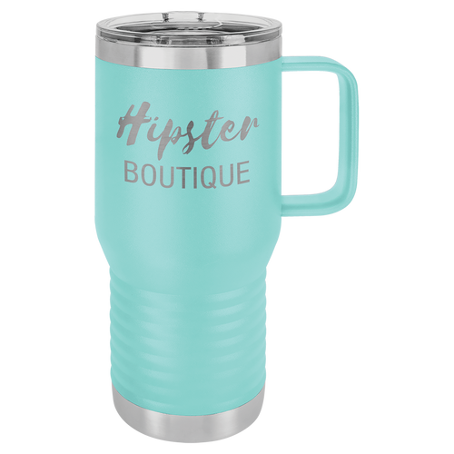 20 oz Vacuum Insulated Travel Mug with Slider Lid - Personalized