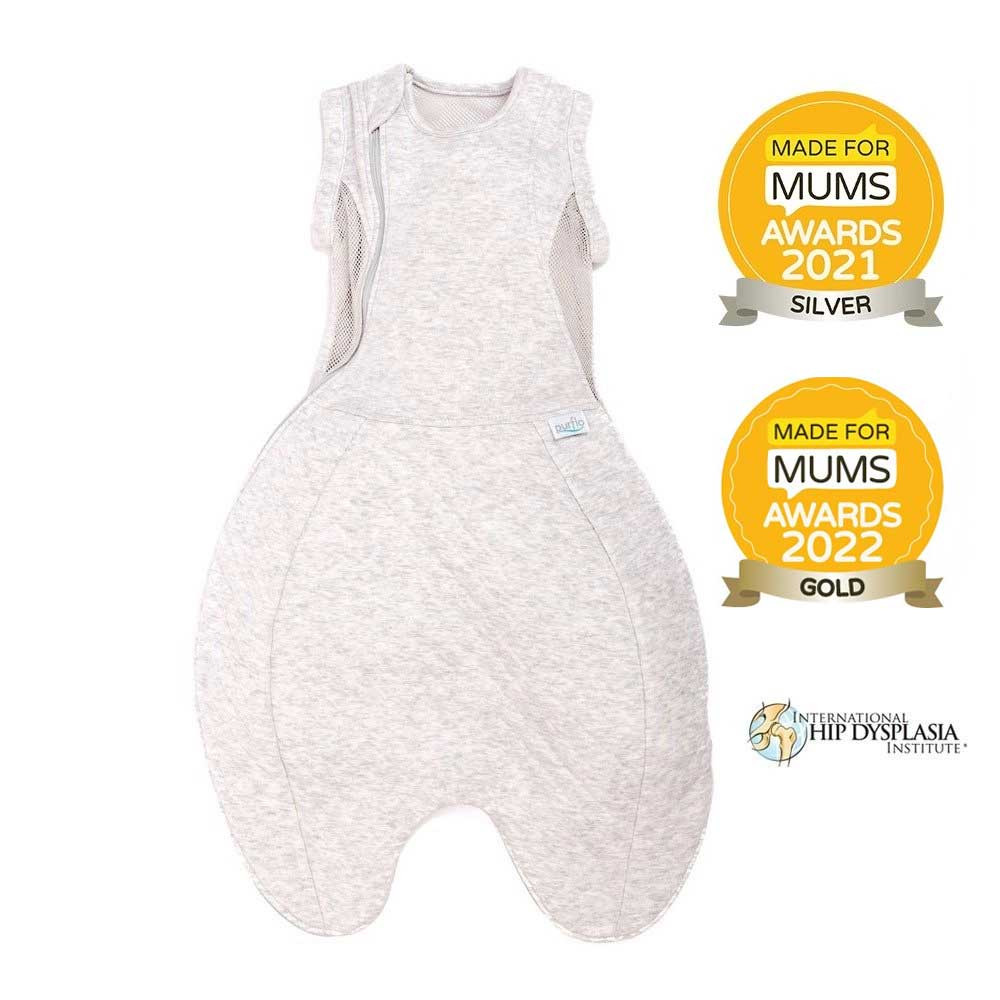 Swaddle to Sleep Bag All Seasons Minimal Grey Purflo