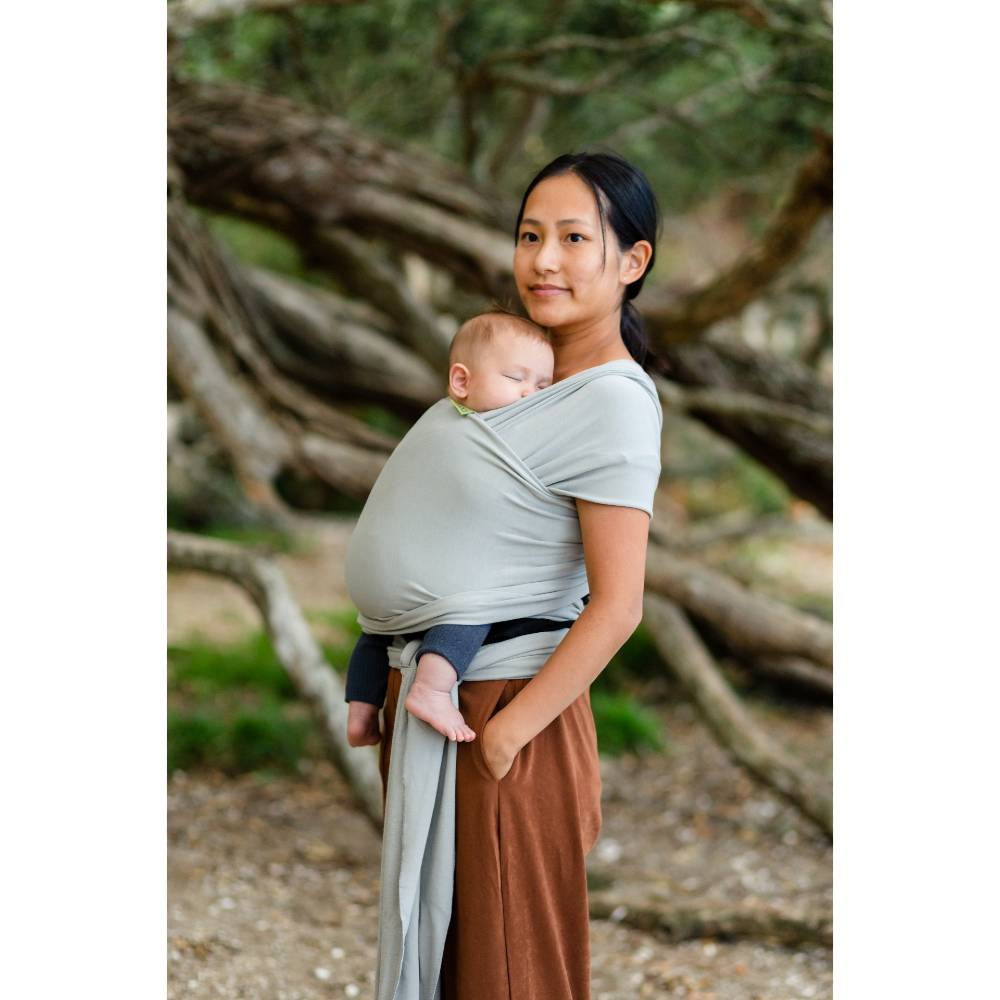 Serenity Boba Wrap Solid Light Grey Boba Little Bird Brands