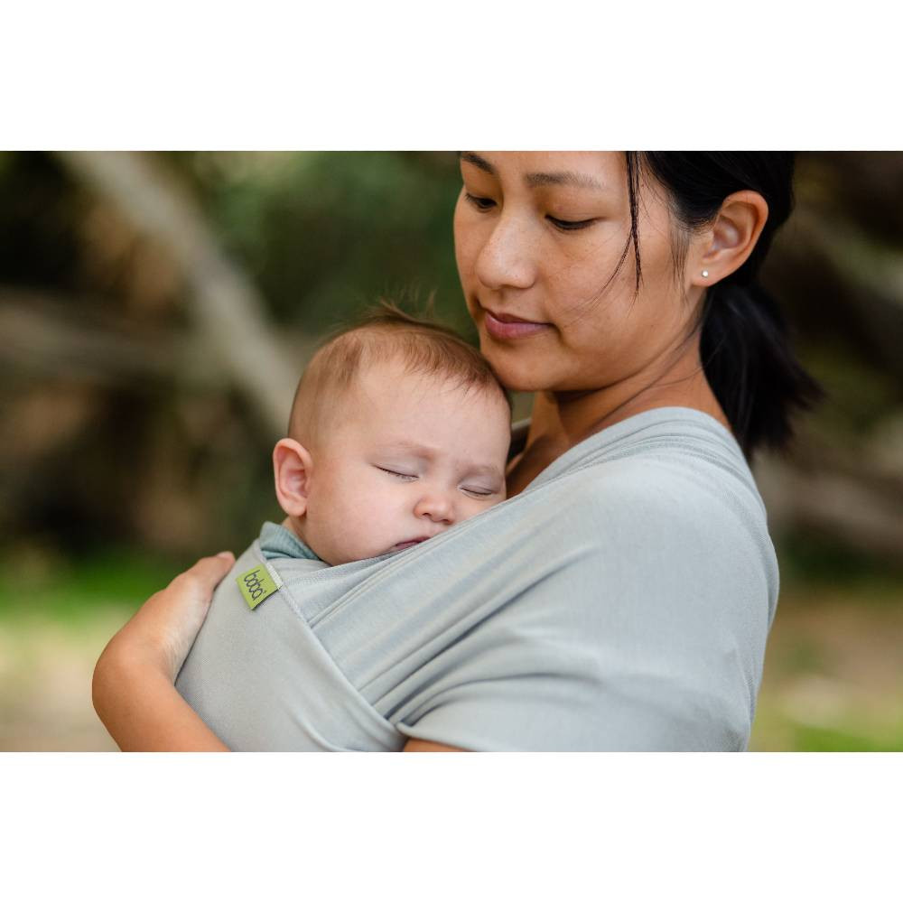 Serenity Boba Wrap Solid Light Grey Boba Little Bird Brands