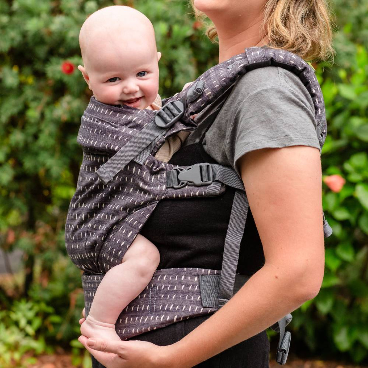 Boba X Adjustable Carrier - Print - Denim Rain | Boba | Little Bird Brands