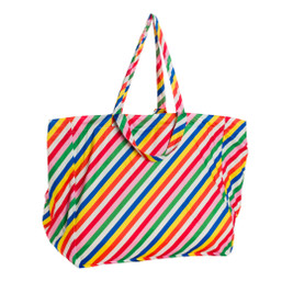 Nestling Beach Bag - Diagonal Stripe/Sunshine