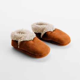 Woolbabe Lambskin Booties - Rimu