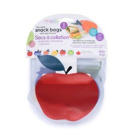 Melii PEVA Reusable Snack Bags 6pk - Fruits