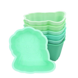 Melii Silicone Food Cups 6pk - Dinosaur