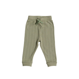 Woolbabe Organic Cotton/Merino Relaxed Pants - Flax Marl