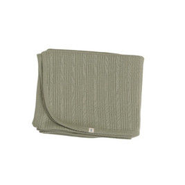 Woolbabe Organic Cotton/Merino Swaddle Blanket - Flax Marl