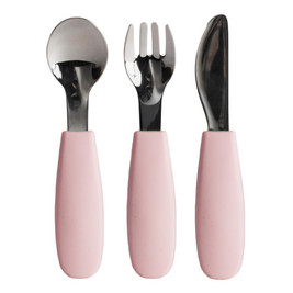 Nestling Toddler Cutlery 3pk - Dusty Pink