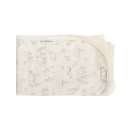 Woolbabe Merino/Organic Cotton Swaddle/Blanket - Farmyard