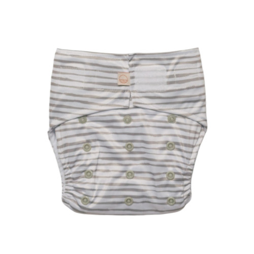 Nestling Simple Nappy Complete - Grey Stripe