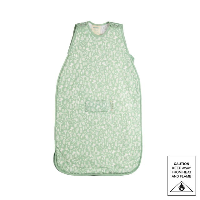 Woolbabe Mini 3-Seasons Sleeping Bag - Moss Wilderness
