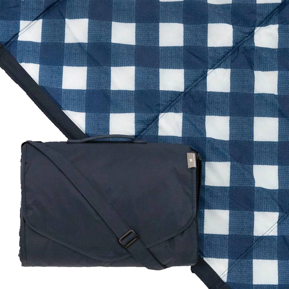 Outdoor Blanket - 5 x 10 - Navy Plaid