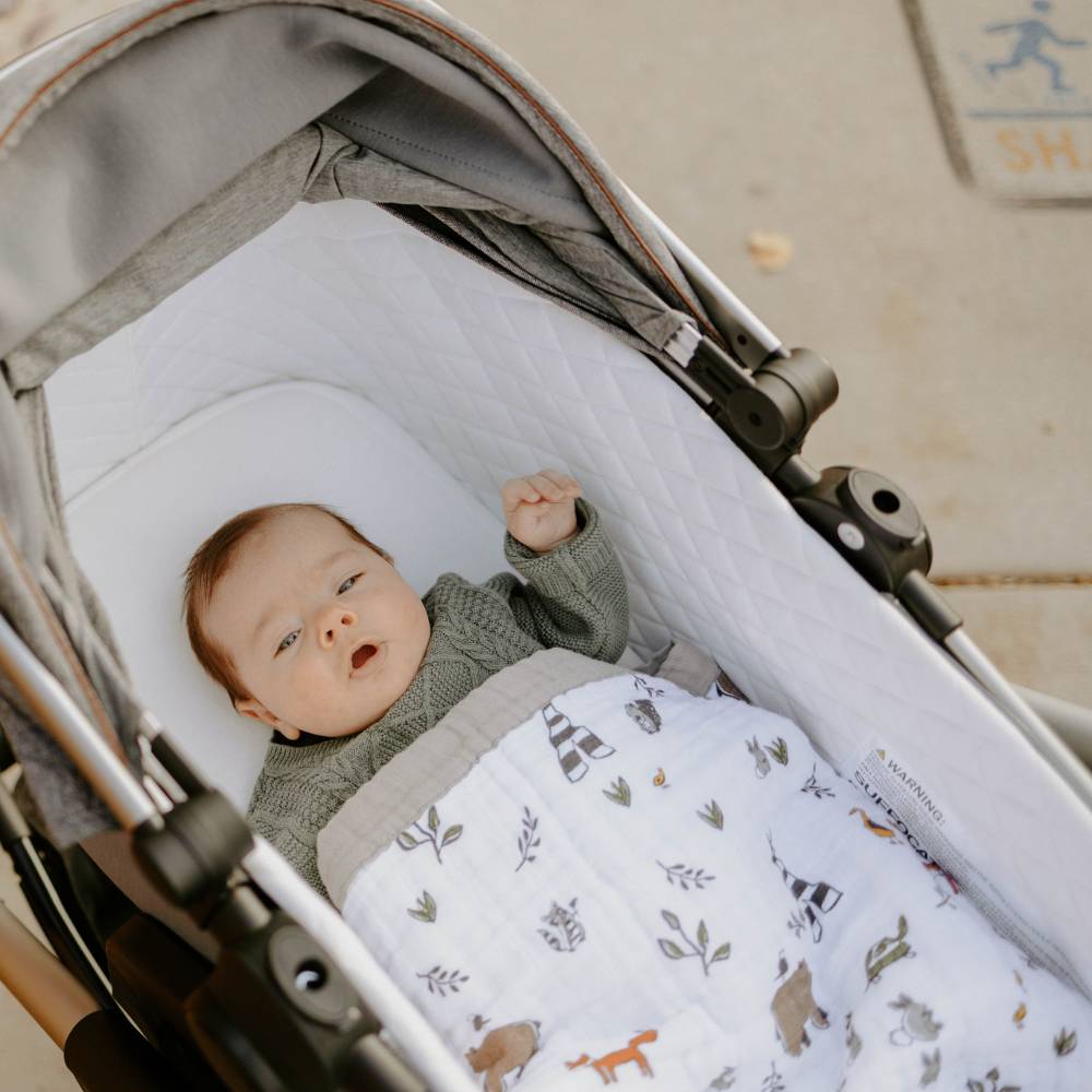 Cotton Muslin Baby Blanket - Forest Friends