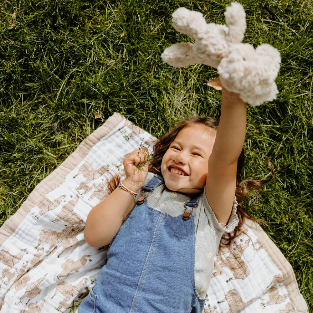 Cotton Muslin Baby Blanket - Llama Llama