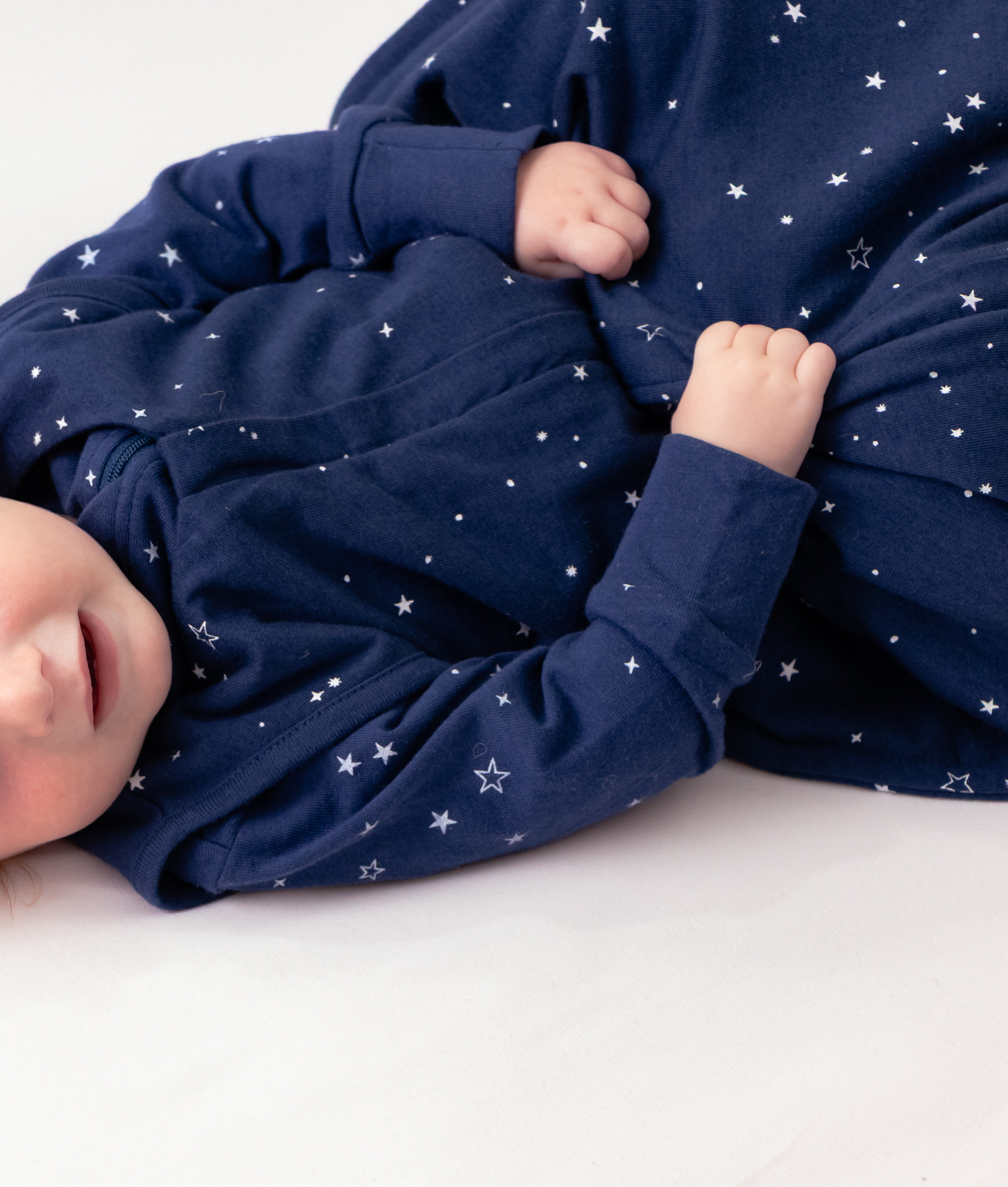 Woolbabe 3 Seasons Front Zip Merino/Organic Cotton Sleeping Bag - Tekapo Stars