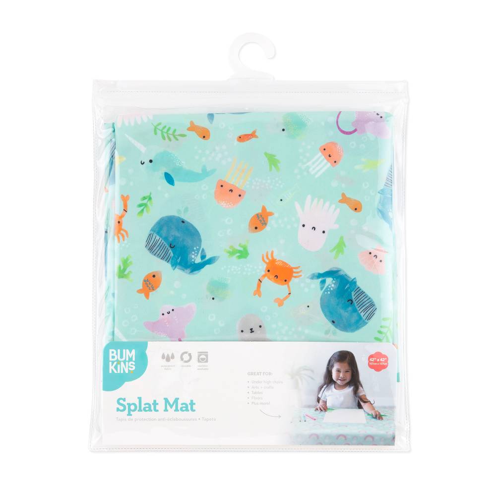 Bumkins Waterproof Splat Mat - Ocean Life