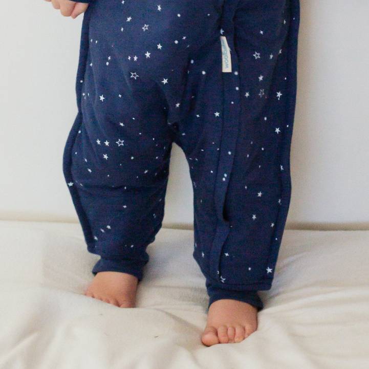 Woolbabe Duvet Merino/Organic Cotton Sleeping Suit - Tekapo Stars