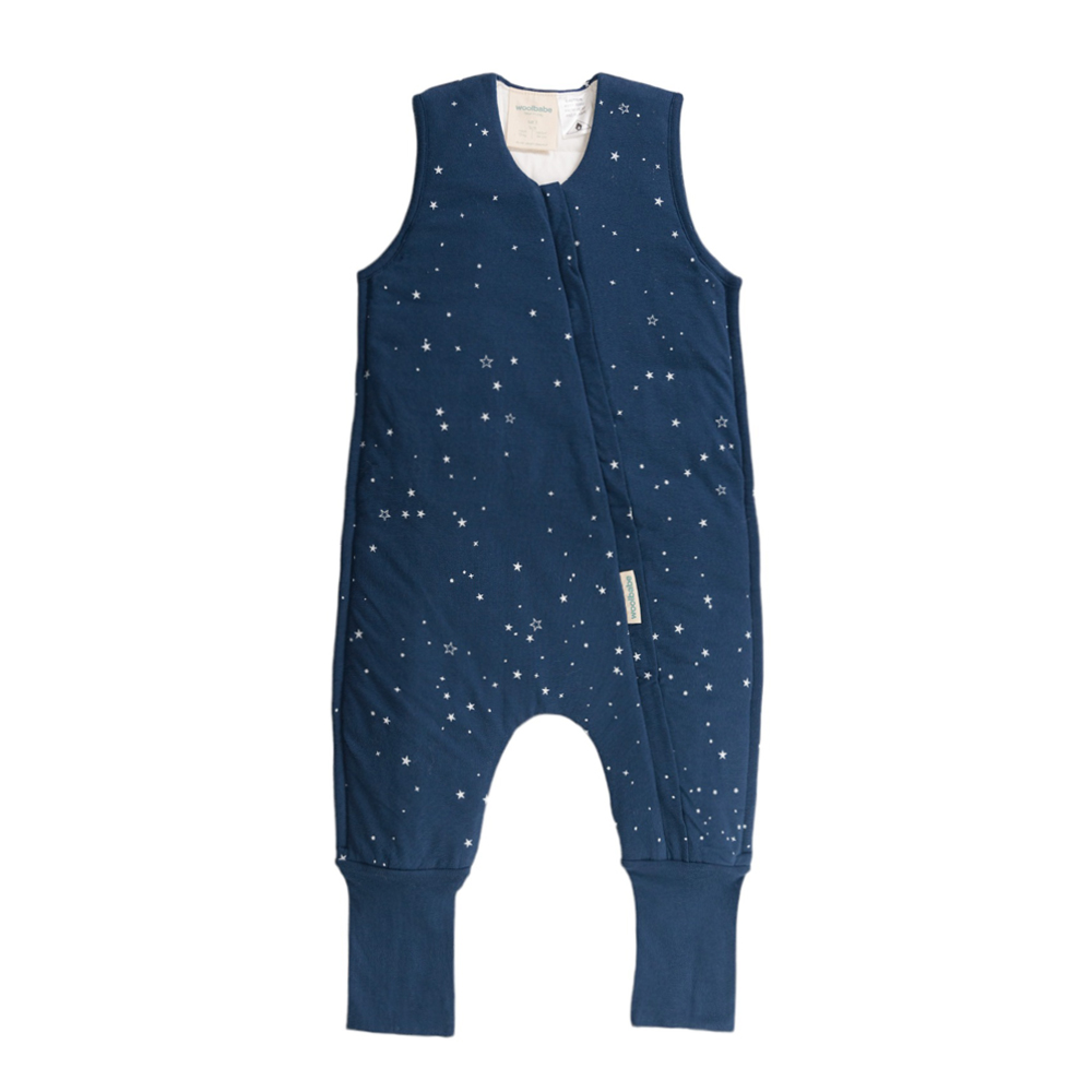 Woolbabe Duvet Merino/Organic Cotton Sleeping Suit - Tekapo Stars