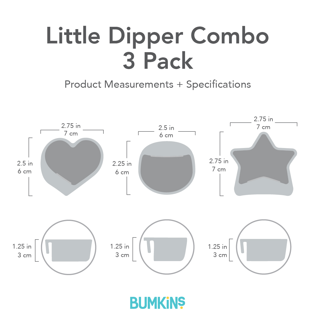 Bumkins Little Dippers Combo 3pk - Lollipop (Pink)