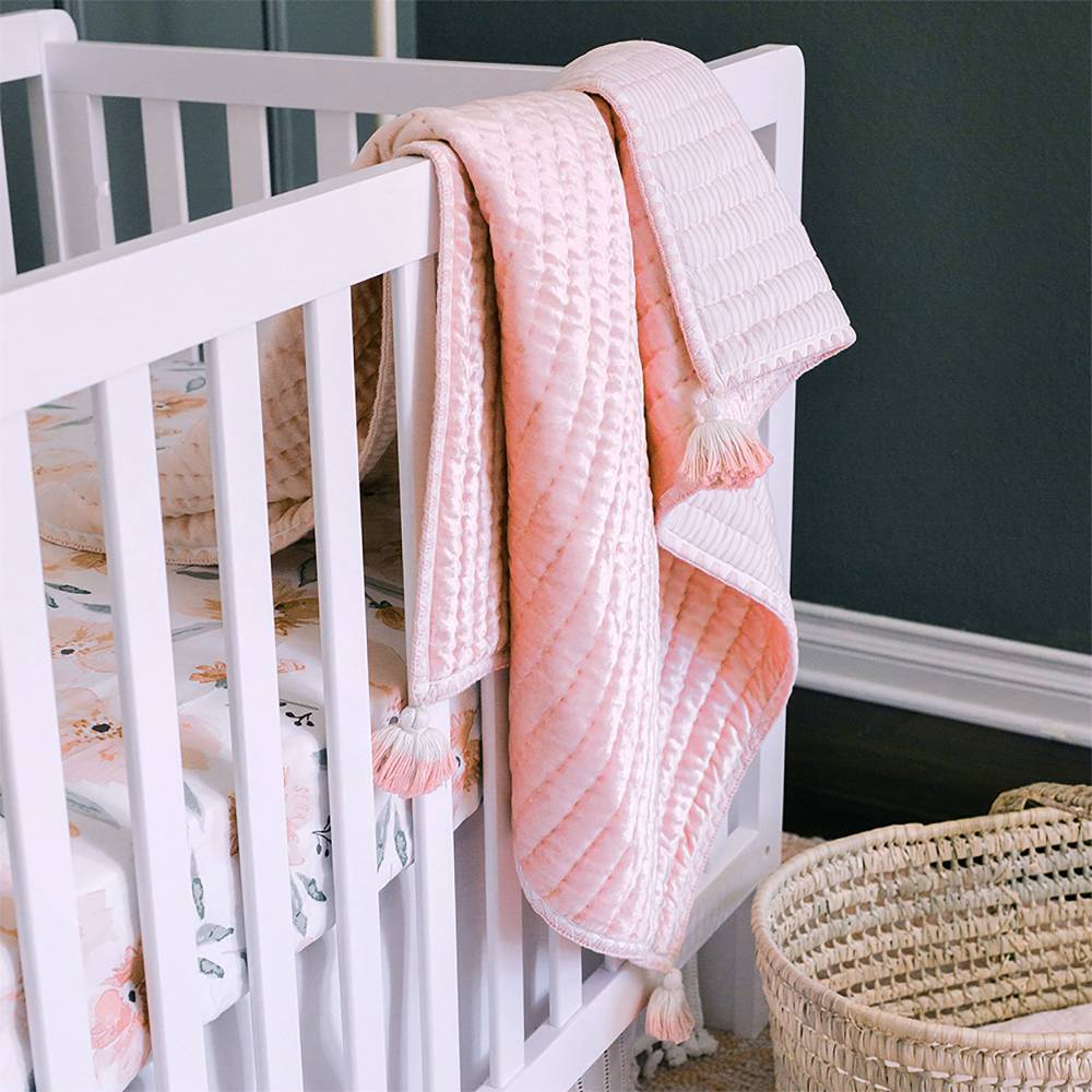 Crane Baby Reversible Quilted Blanket - Parker