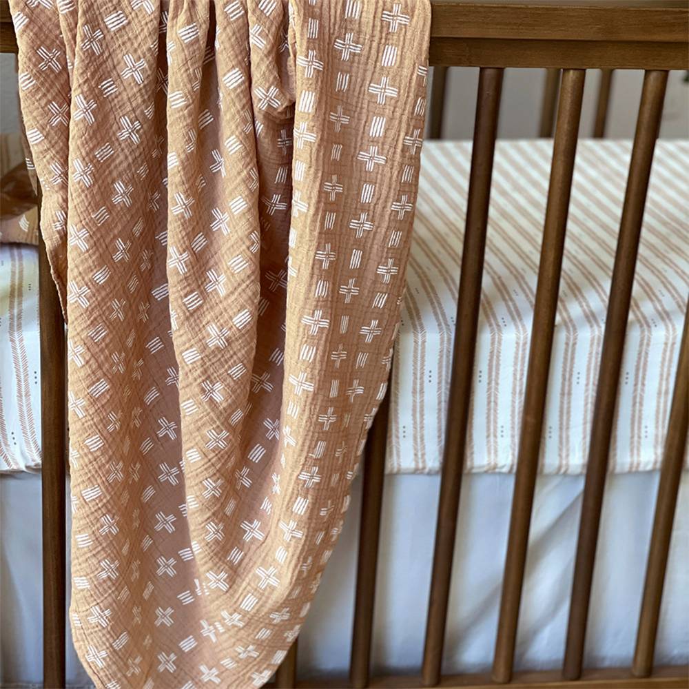 Crane Baby Single Swaddle - Kendi Copper Dash