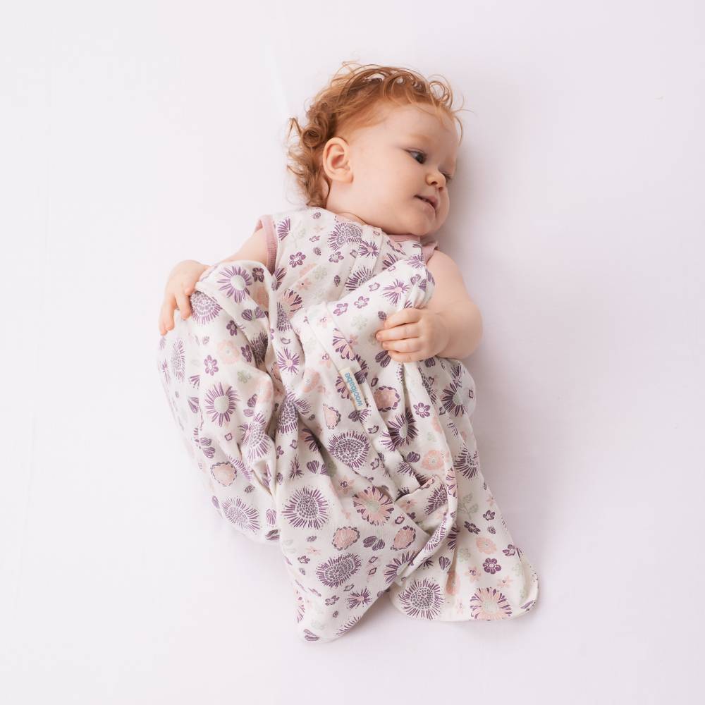 Woolbabe 3 Season Front Zip Merino/Organic Cotton Sleeping Bag - Wildflower