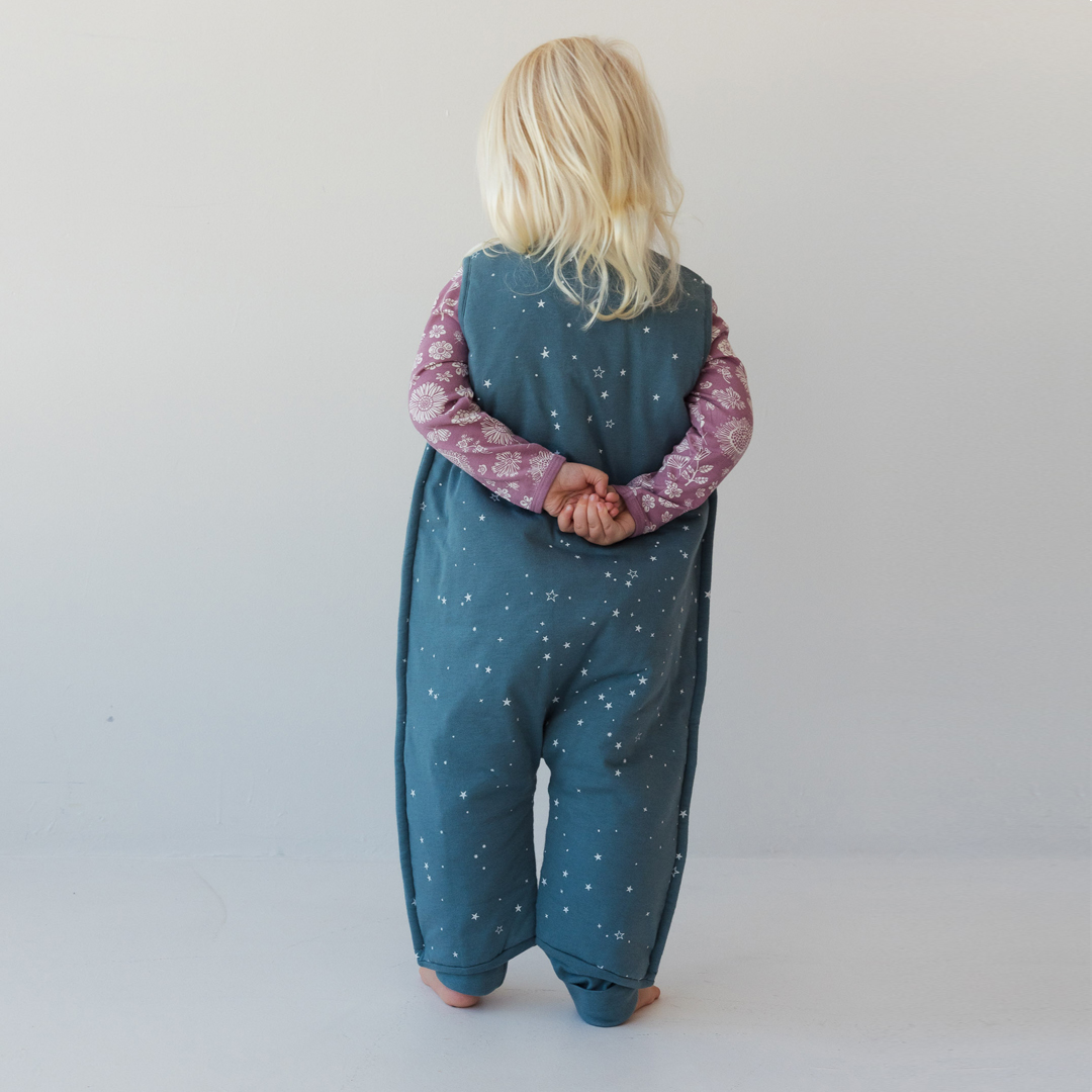 Woolbabe Duvet Merino/Organic Cotton Sleeping Suit - Pine Stars