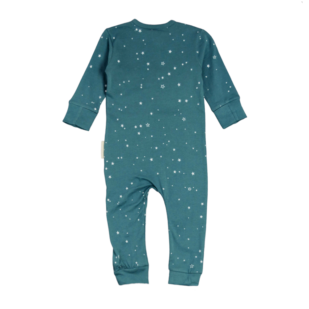 Woolbabe Merino/Organic Cotton PJ Suit- Pine Stars