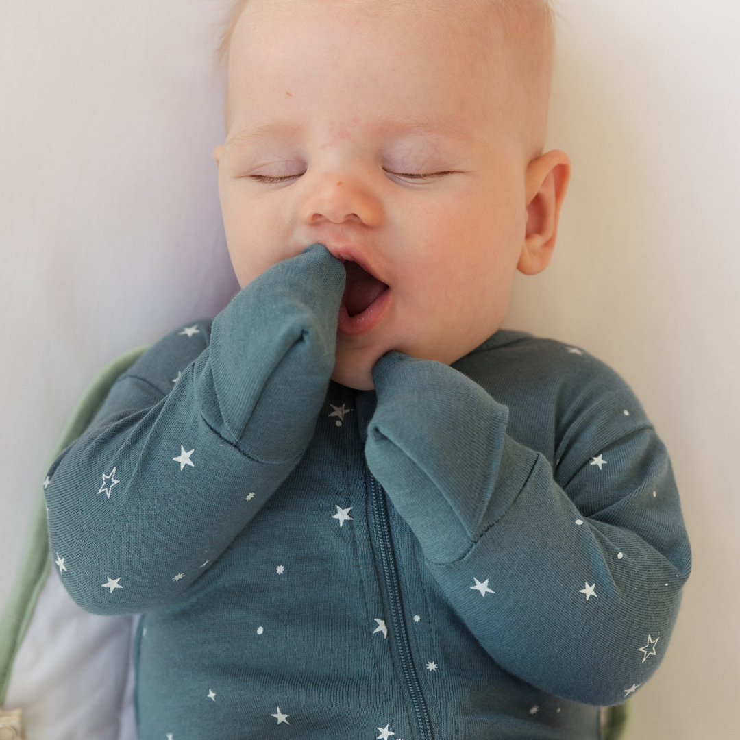 Woolbabe Merino/Organic Cotton PJ Suit- Pine Stars