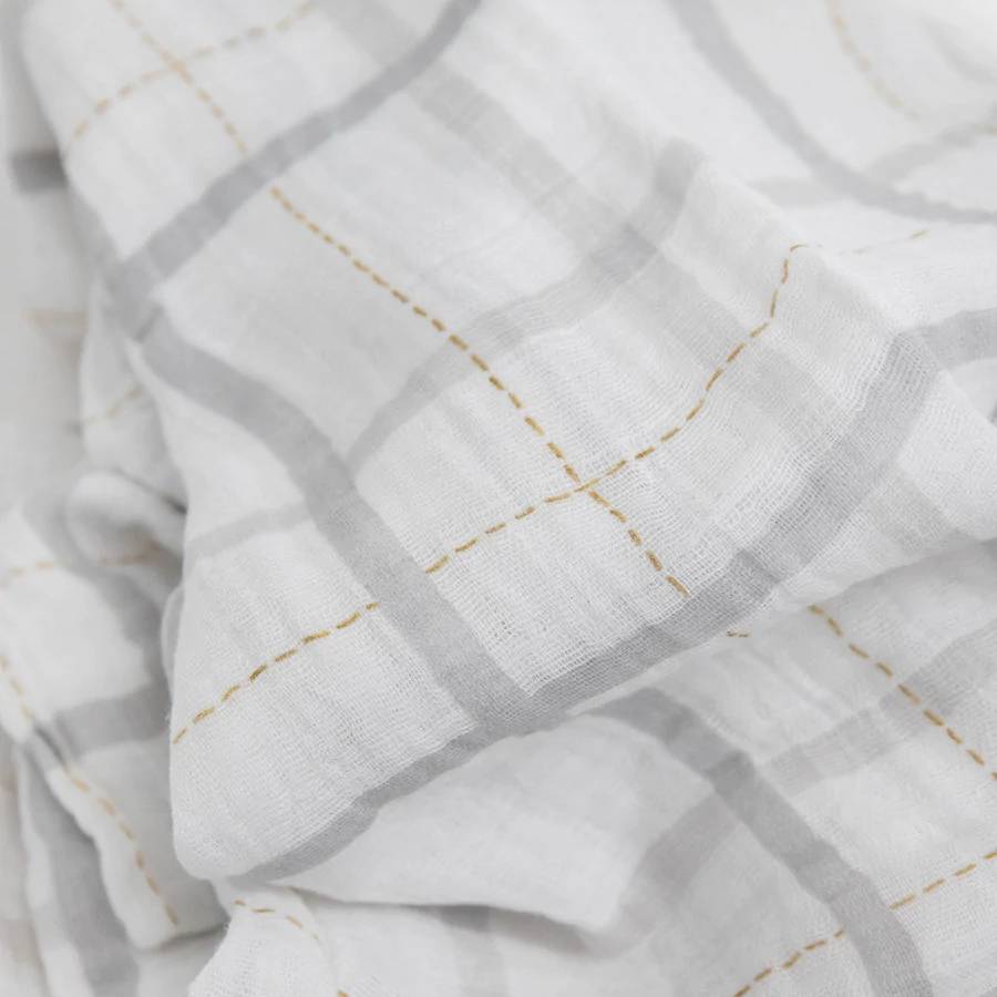 3pk Cotton Muslin Swaddle - Garden Bees