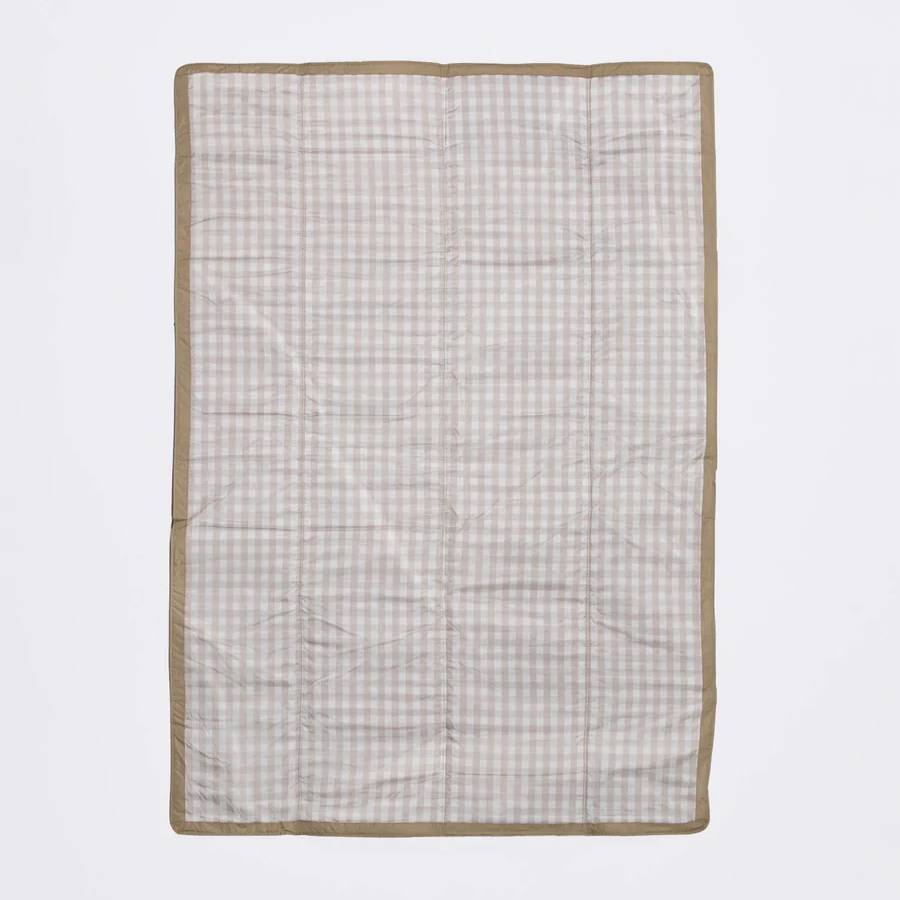 Outdoor Blanket - 5 x 7 - Beige Buffalo Check