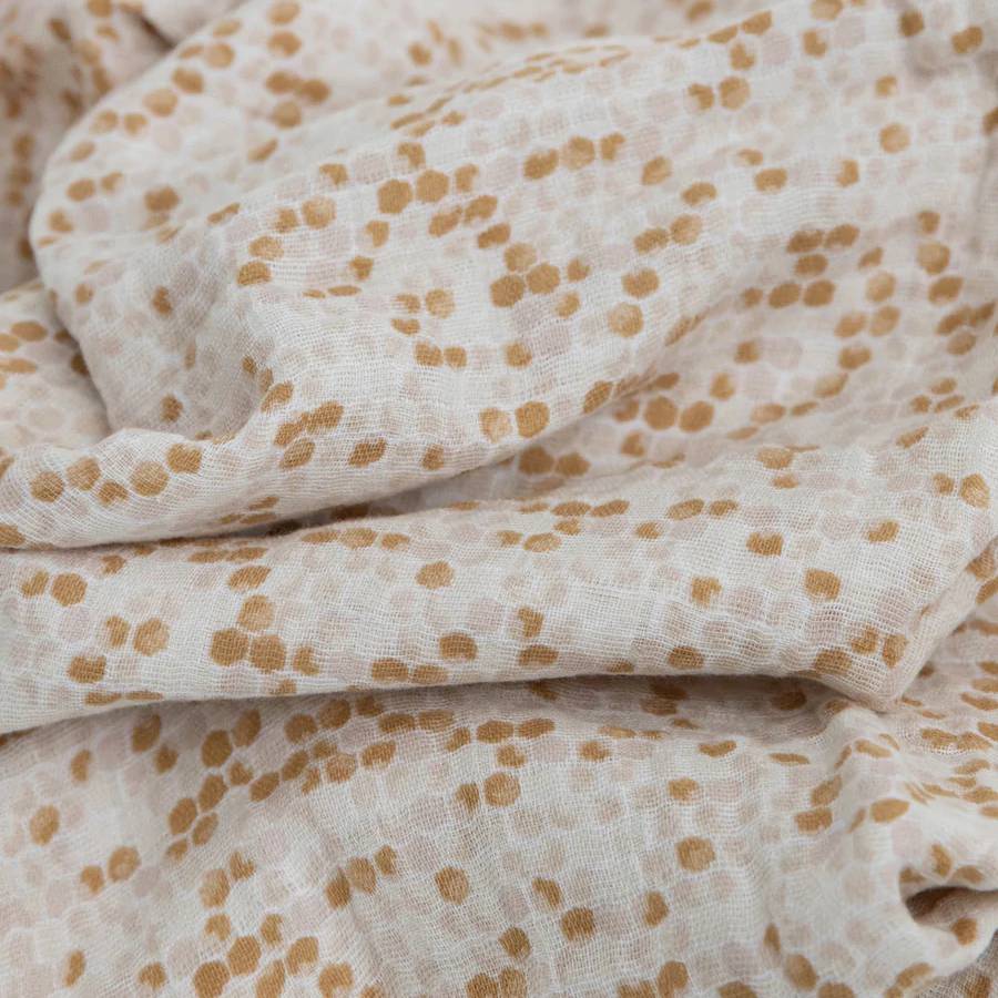 Single Cotton Muslin Swaddle - Honeycomb