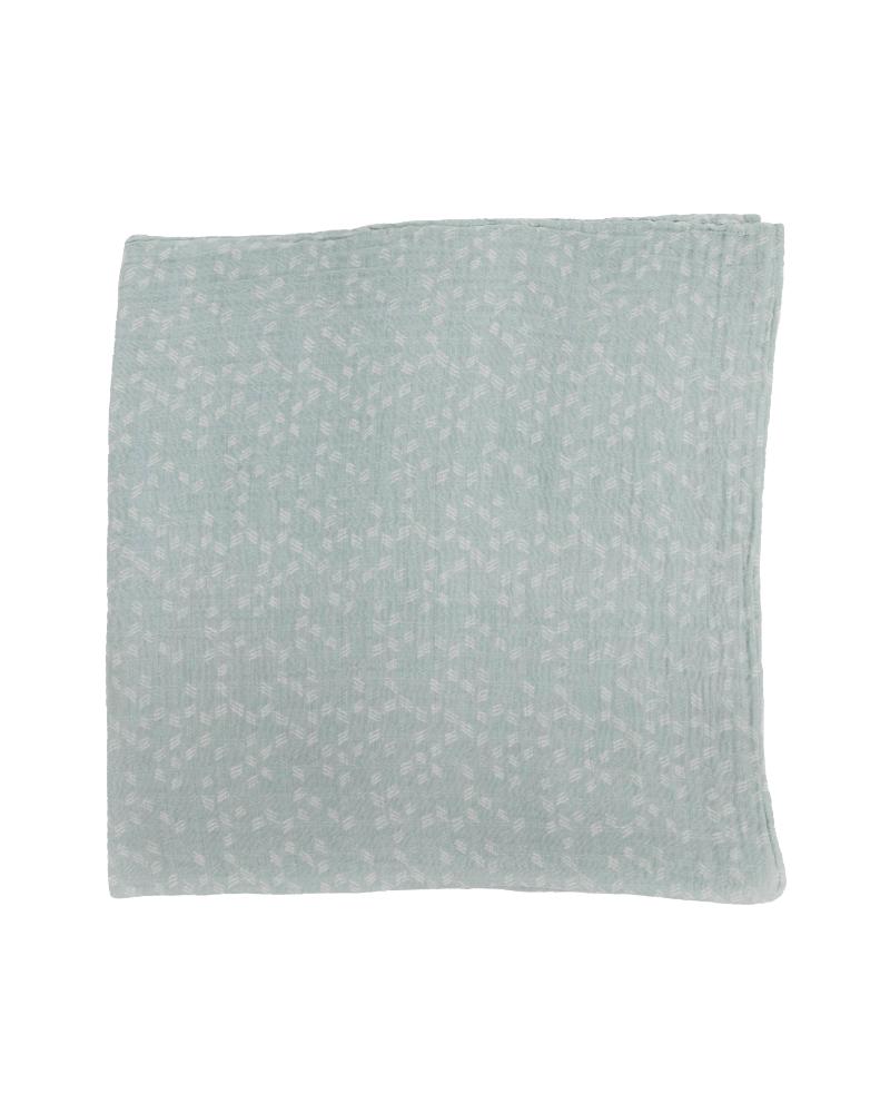 Single Cotton Muslin Swaddle - Misty Field