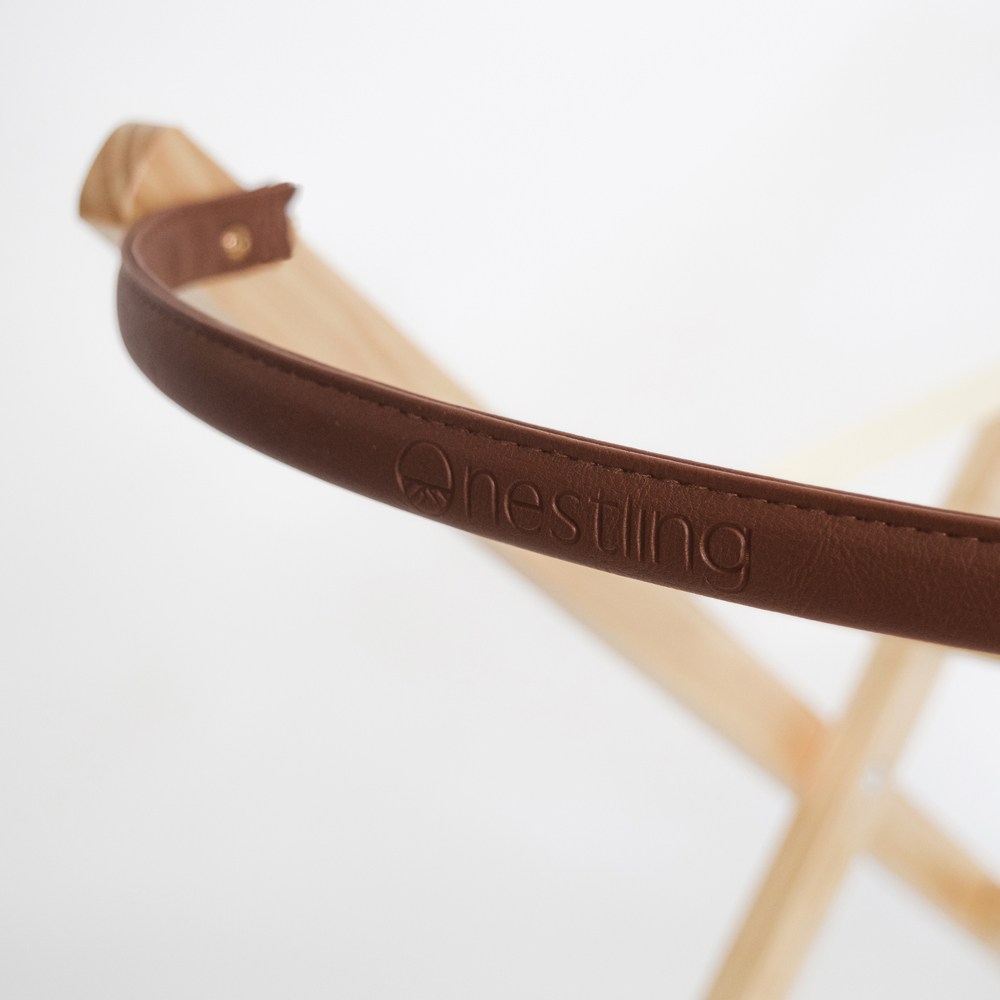 Nestling Moses Basket Folding Stand - Natural