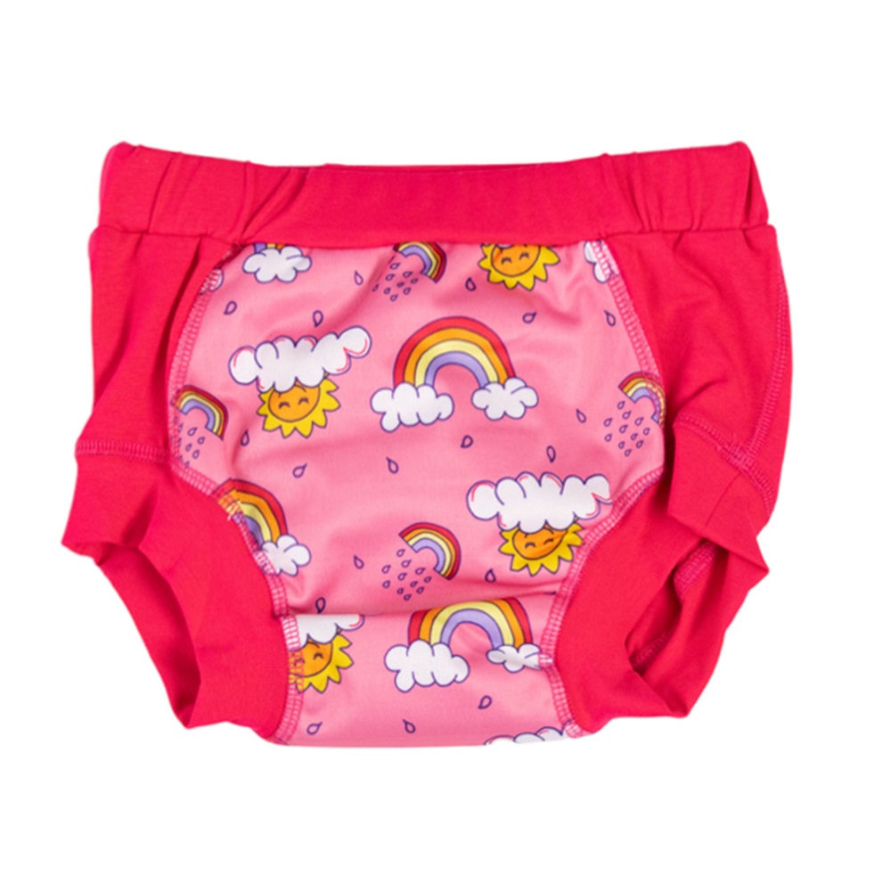 Wee Pants Training Undies - Rainbows (Pink)