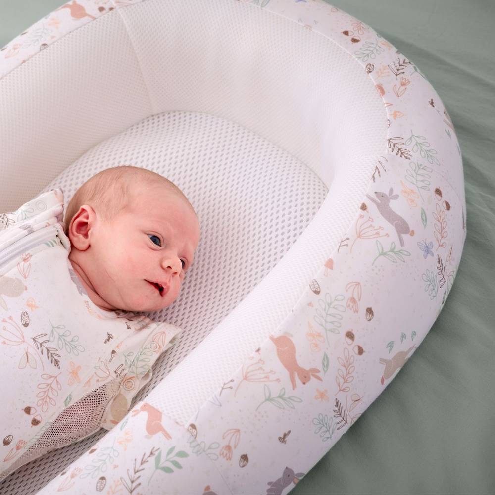 Purflo Sleep Tight Baby Bed - Storybook Nutmeg