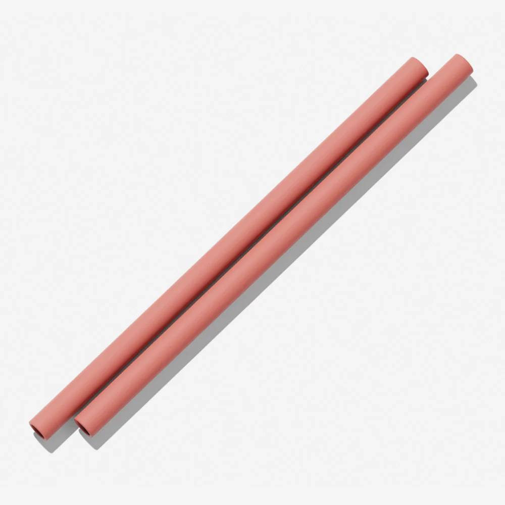 Bink Silicone Straws - 2 Pack - Clay