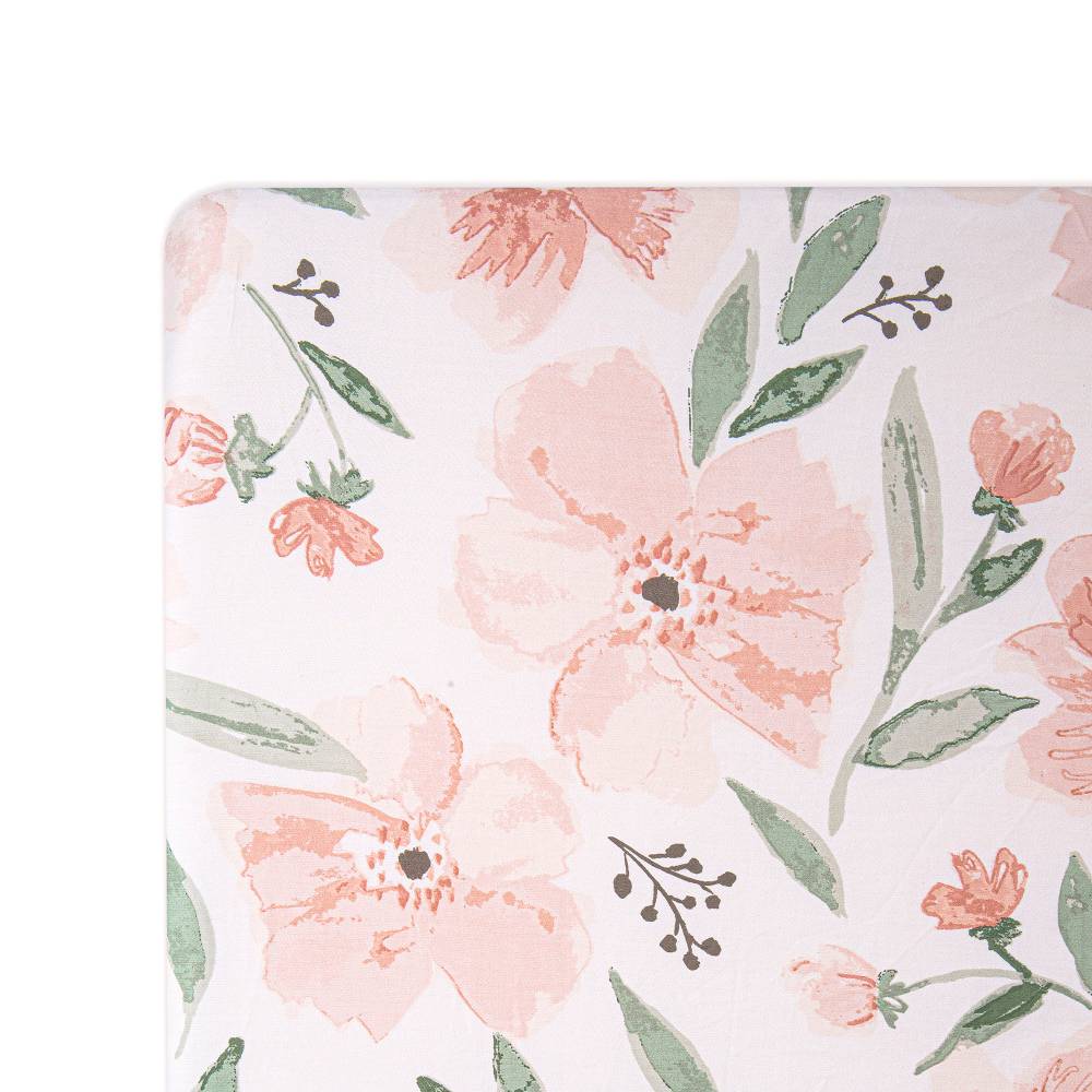 Crane Baby Bassinet Fitted Sheet - Parker Collection - Parker Floral