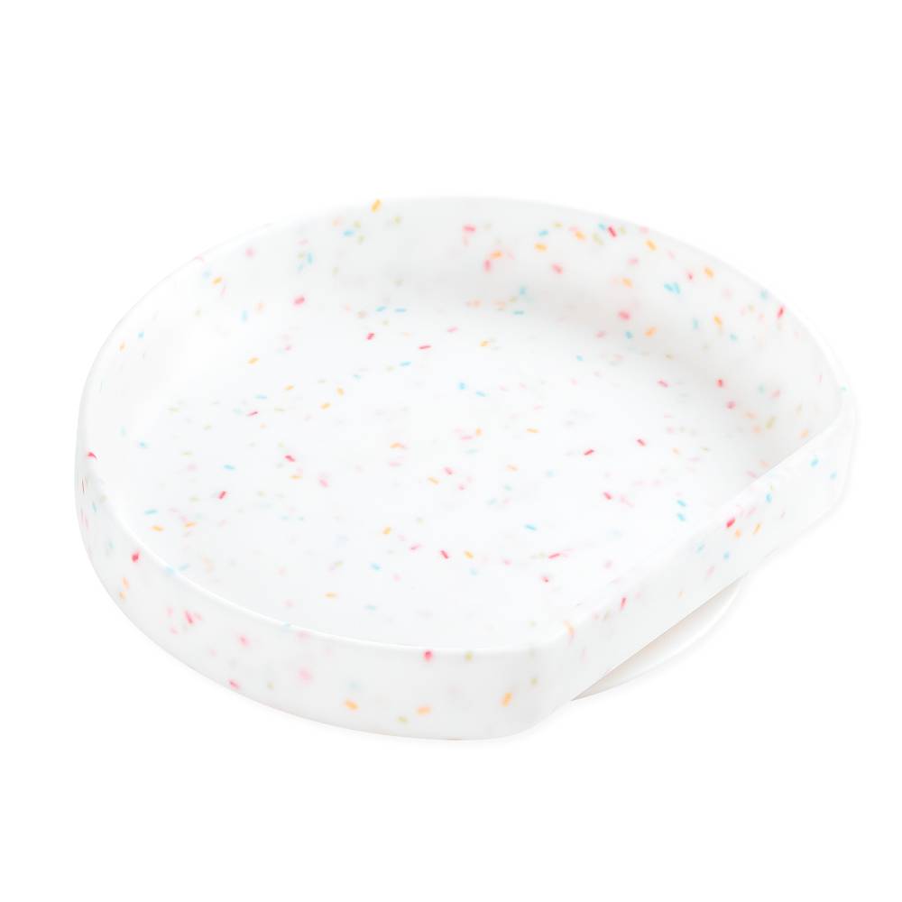 Bumkins Silicone Grip Plate - Vanilla Sprinkle