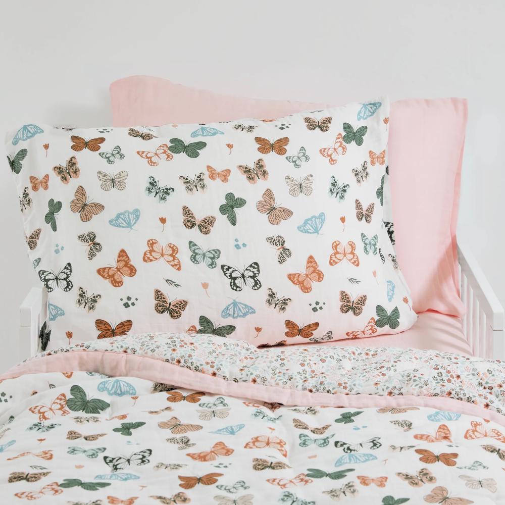 Little Unicorn Pillowcase 2pk - Butterflies