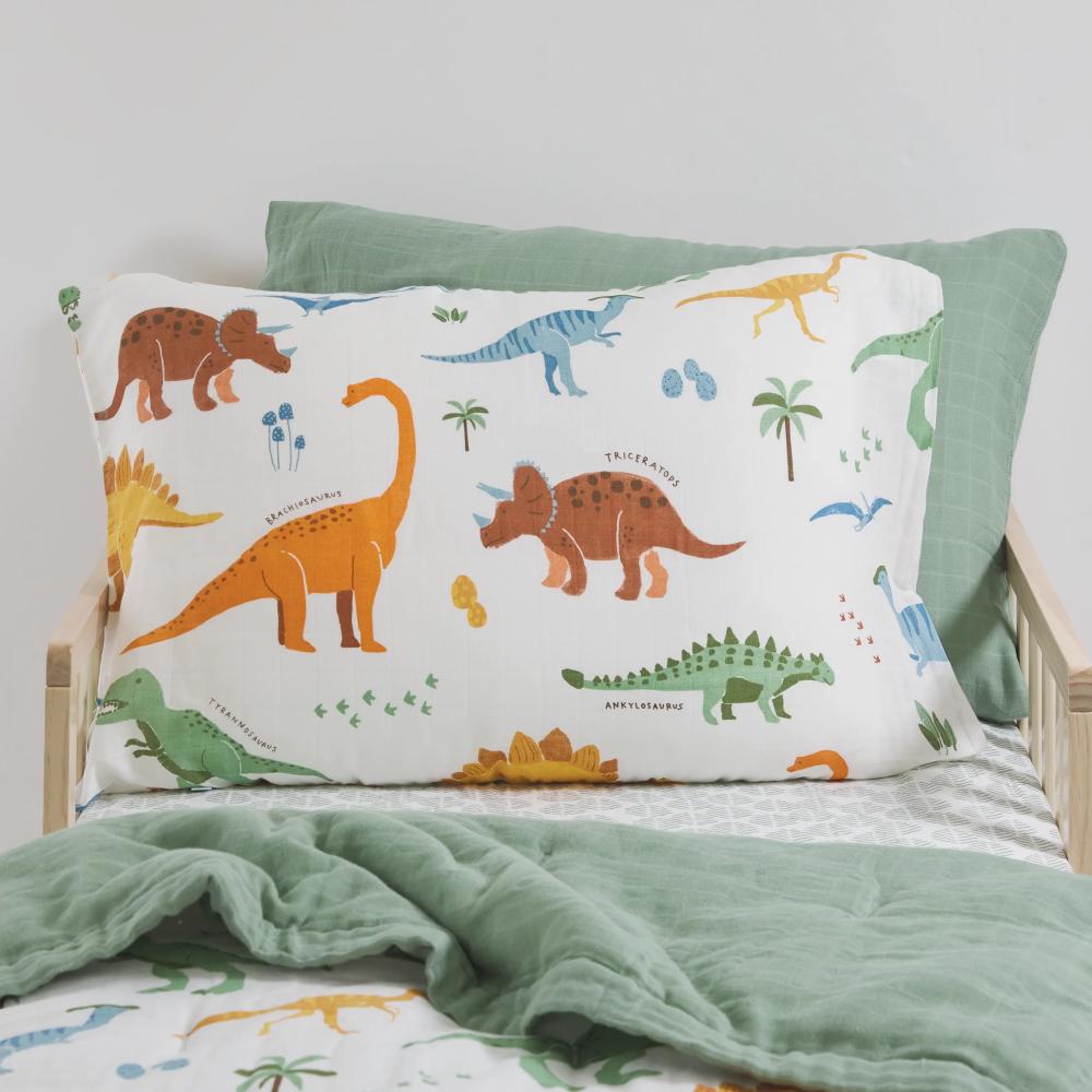 Little Unicorn Pillowcase 2pk - Dino Names