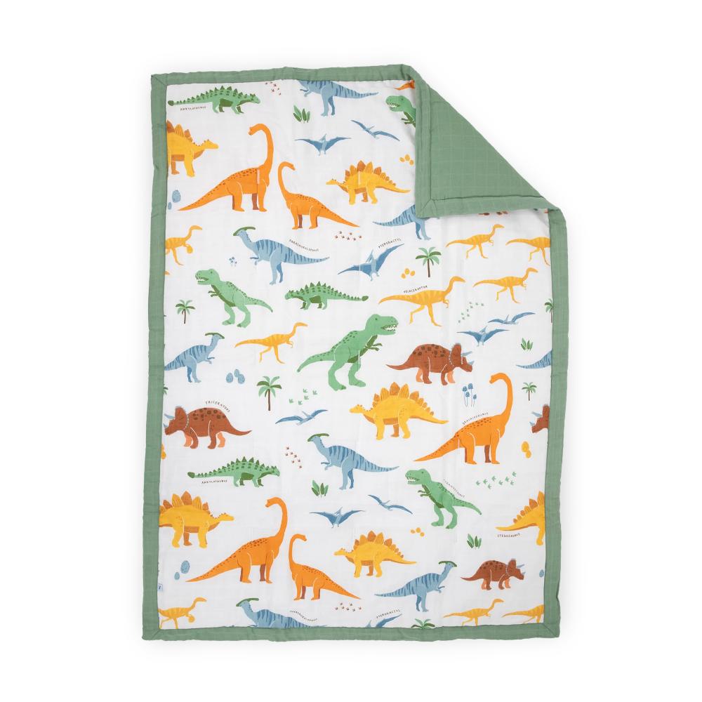 Little Unicorn Toddler Bedding Set - Dino Names