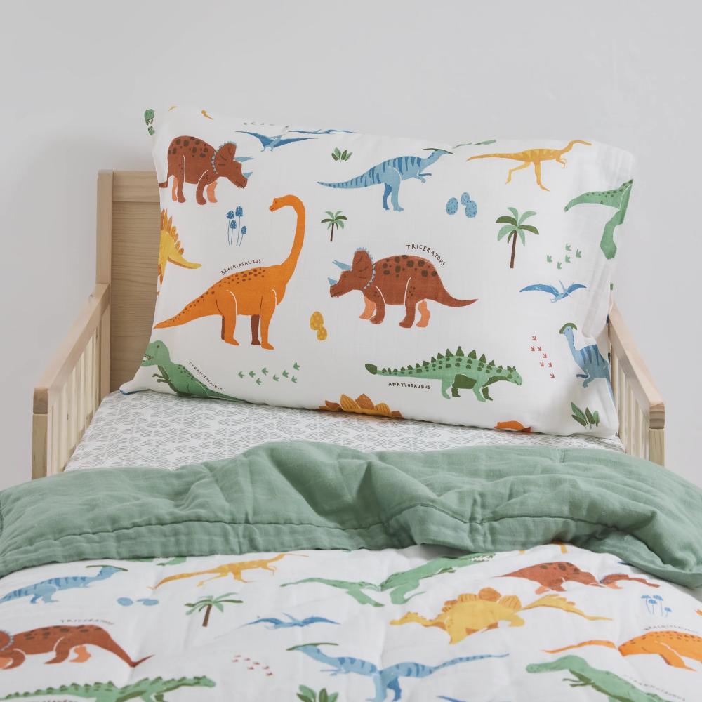 Little Unicorn Toddler Bedding Set - Dino Names