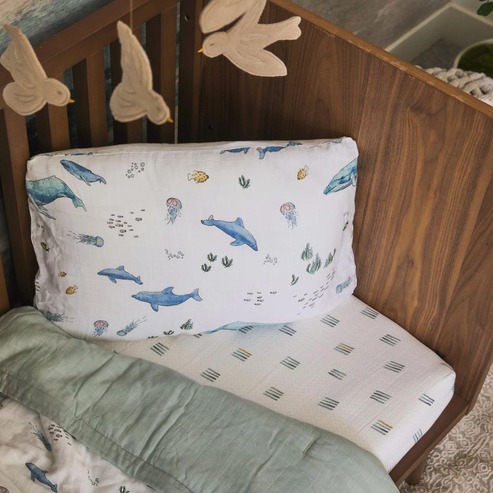 Little Unicorn Toddler Bedding Set - Whales