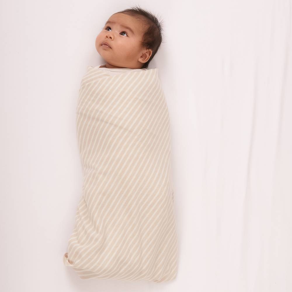 Woolbabe Merino/Organic Cotton Swaddle/Blanket - Dune