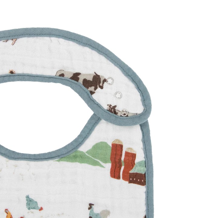 Muslin Classic Bib 3 Pack - Farmyard