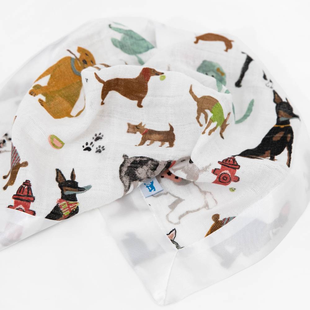 Little Unicorn Muslin Security Blanket 3pk - Woof