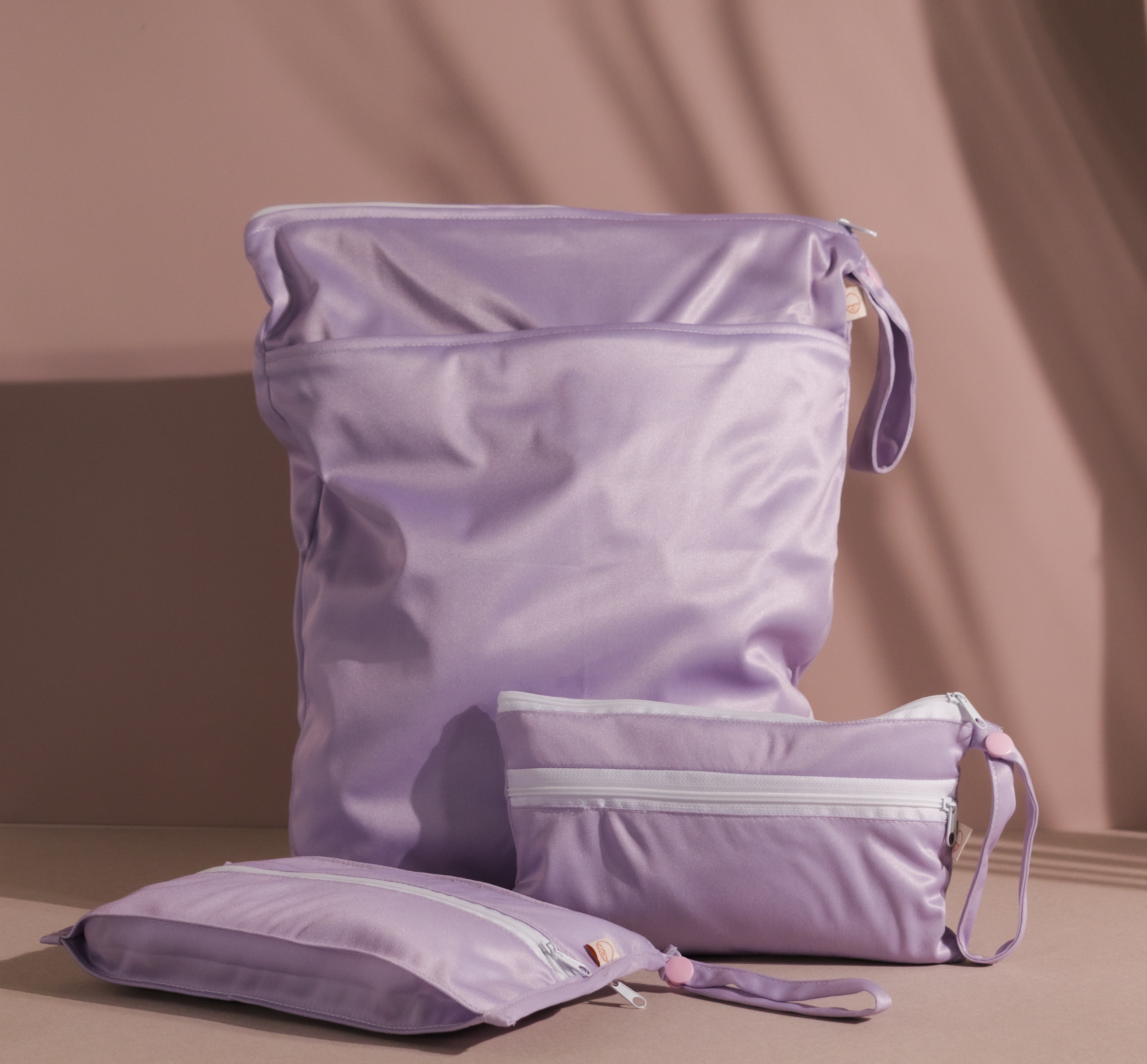 Nestling Double Pocket Wet Bag - Lilac